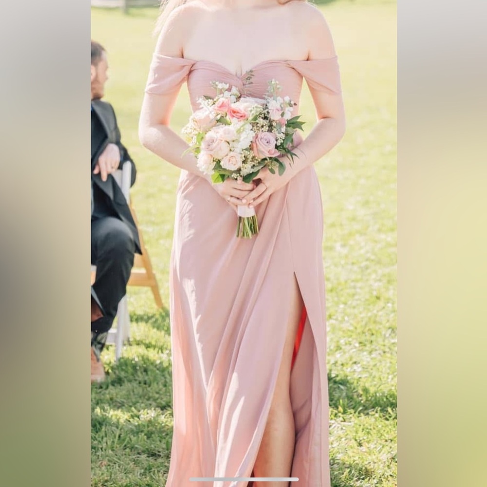 Elegant Pink Evening Gown